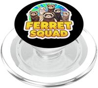 Ferret Squad Group Team Pet Owner Lover Citation Phrase PopSockets PopGrip pour MagSafe
