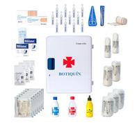 FERRETELIX® Armoire à Pharmacie Murale avec Clé - 40 x 30 x 16 cm - Équipée pour Premiers Secours - Maison, Bureau ou Hébergement