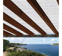 FERRETELIX® Brise-Vue de Jardin Blanc - 1,5 x 10 Mètres - Occultation 95% - Résistant aux UV et aux Déchirures - pour Clôtures, Terrasses et Balcons