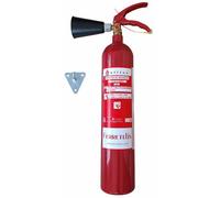 FERRETELIX® Extincteur CO2 2 kg + support mural + diffuseur fabriqué en 2025 G