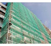 FERRETELIX® Filet moustiquaire pour échafaudage 3 x 50 pour travaux de façade couleur verte très résistante