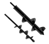 FERRGIA 2 Pièces Mèche Jardin Tarière,Foret Hélicoïdal de Jardinage,Jardin Foreuse Ø80mm×300mm,Ø40mm×220mm,Outil de Plantation Pratique pour Faire Rapidement Trou et Planter des Fleurs Arbres Arbustes