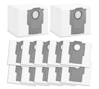 FERRGIA Lot de 12 sacs d'aspirateur pour Roborock S8+ S8 Pro Ultra S8 Maxv ultra S7 MaxV Ultra S7 Pro Ultra Q7+ Q7 Max+ T8 Q5+ G10S Pro G20s,Sacs d'aspirateur de Rechange Station d'Aspiration