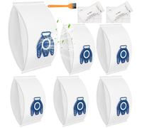 FERRGIA Lot de 6 Sac Aspirateur Compatibles avec Miele Hyclean GN Aspirateurs Classic C1,Complete C2,Complete C3,S2,S5,S6,S8,S800 Series avec 2 Filtres Moteur,2 Filtres D'évacuation,1 Brosse Nettoyage