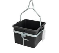 FERRI GROUP Seau pour Monte-charge - Seau en Plastique avec Structure Métallique pour Treuil - Coffre à Outils de Chantier pour Usage Professionnel (Carré 40x40 cm)