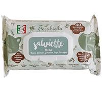 Ferribiella Lingettes humides pour Chats en Chiens - Herbal aux huiles essentielles - Thym, Lavande, géranium, Sauge - Répulsif Insectes - sans Alcool ni parabène - 12 Paquets de 40 Grandes lingettes