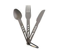 Ferrino Set de couverts alu – Gris – 15 cm