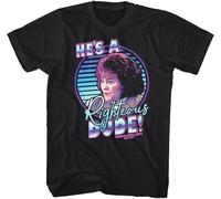 Ferris Bueller He's a RighteoDude Men's T Shirt Grace Wheelberg Comedy Movie Black Hemden(3X-Large)