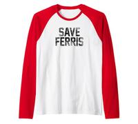 Ferris Bueller Save Ferris Manche Raglan