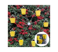 Ferris Wheel Bird Feeder - [2024 New] Ferris Wheel Toy for Bird with Feeder, Hummingbird Feeders Outdoor Hanging Decorative with 8 Food Holder Perches