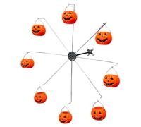 Ferris Wheel Bird Feeder, Rotating Hummingbird Feeder Outside, Halloween Sparrow Feeding Device with 8 Buckets for Swallows, Parakeets, Yellow Finches on Patio, Lawn, Or Garden Decor