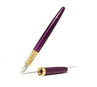 Ferris Wheel Press, Bijou Fountain Pen, Murmures du Crépuscule, Double Plaqué Or, Finition Laque Saphir, Plume en Acier Bicolore, Medium