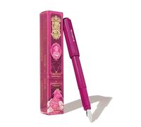 Ferris Wheel Press Stylo plume carrousel | Corps en mélange acrylique | Capuchon de verrouillage hermétique | Little Miss Jubilee | Rose foncé | Pointe fine