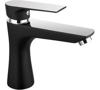 Ferro Algeo Square Black mitigeur de lavabo sur pied chrome-noir BAQ2BLC