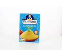 FERRO - Couscous Fin et Léger, Texture Parfaite pour Plats Savoureux, Boîte 500 g