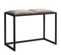 Ferro Elena Banc d'entrée 45 cm - Banquette en Velours capitonnée | Fabriqué à la main - finition soignée et assise confortable pour un usage quotidien dans les espaces de vie