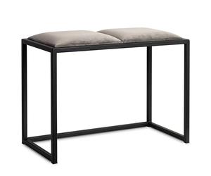 Ferro Elena Banc d'entrée 45 cm - Banquette en Velours capitonnée | Fabriqué à la main - finition soignée et assise confortable pour un usage quotidien dans les espaces de vie