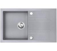 Ferro Mezzo II évier en granit 78x48 cm gris/graphite/onyx DRGM48/78GA