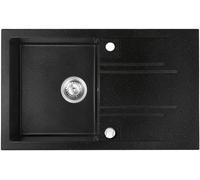 Ferro Mezzo II évier en granit 78x48 cm gris/graphite/onyx DRGM48/78HA