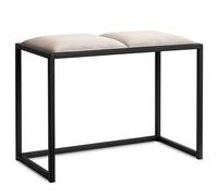 Ferro Modern Design Banc Entree Elena 45 cm - Banquette Entree - Banc Velours - Banc Capitonné Design - Banquette Capitonnée