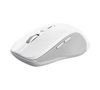 Ferro - Souris - hyperscroll, multi-appareils - pour droitiers - optique - 9 boutons - sans fil - 2.4 GHz, Bluetooth - récepteur sans fil USB - blanc