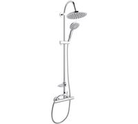 Ferro Trinity ensemble de douche mural avec thermostat chrome NP71-TRM7U
