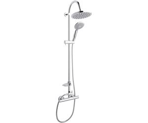 Ferro Trinity ensemble de douche mural avec thermostat chrome NP71-TRM7U