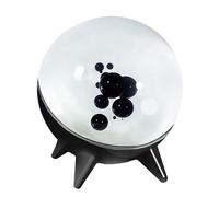 Ferrofluide dansant avec rythme musical, haut-parleur de musique, symbiote dans une bouteille, lampe d'affichage de ferrofluide, aimant liquide de bureau, cadeau de décoration de bureau (noir)