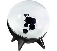 Ferrofluide dansant avec rythme musical, haut-parleur de musique, symbiote dans une bouteille, lampe d'affichage de ferrofluide, aimant liquide de bureau, cadeau de décoration de bureau (noir)