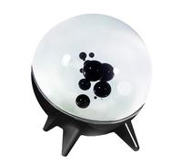 Ferrofluide dansant avec rythme musical, lumière de rythme musical fluide magnétique, capteur de musique Dancing Music Mate Partner, Symbiote dans une bouteille, changements avec le son (Color : Blac