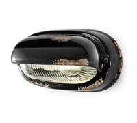 ferroluce rétro Applique avec paupière horizontale, noir