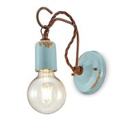 ferroluce rétro Applique avec pendentif minimaliste, Bleu