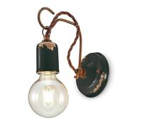 ferroluce rétro Applique avec pendentif minimaliste, Noir