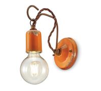 ferroluce rétro Applique avec pendentif minimaliste, Orange