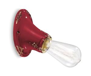 ferroluce rétro Applique minimaliste e27, bordeaux