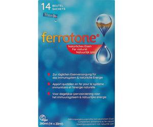 Ferrotone Complément Alimentaire De Fer 100% Naturel Sachets 14x20ml