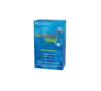 FERROTONE - Eau Riche en Fer Naturel - Saveur Pomme & Vitamine C - Réduit Fatigue, Booste Énergie & Immunité - Doux pour l’Estomac - Vegan - 14 Sachets Monodoses Pratiques 25 ml