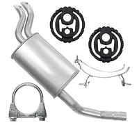 FERROZ Pot d’échappement arrière pour Peugeot Expert I 1 10.1995-12.2006 1.9 TD 2.0 HDI