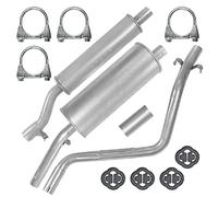 FERROZ Pot d’échappement central + Pot d’échappement arrière pour Volkswagen Golf 1 I 04.1974-02.1984 1.6 Hayon