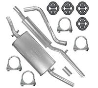 FERROZ Pot d’échappement central + Pot d’échappement arrière pour Volkswagen Golf 1 I 04.1974-02.1984 1.5|1.6D