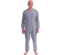 FERRUCCI COMFORT Combinaison pyjama anti-rayures pour personnes âgées - Serenity - Alzheimer - Démence - Avec fermeture éclair dans le dos - Coton et polyester