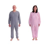 FERRUCCI COMFORT Grenouillère avec Zip au Dos - 9014/1 - pour Ceux Qui souffrent d'incontinence - Tissu d'hiver