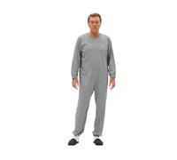 FERRUCCI COMFORT Pyjama de tuton sanitaire sérénité à manches longues 1 fermeture éclair derrière le dos d'été (Azur / ciel, XXL)