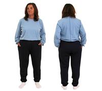 FERRUCCI COMFORT Pyjama sanitaire avec fermeture éclair arrière, fermeture éclair en 100 % coton, idéal pour les personnes âgées, l'incontinence, la maladie d'Alzheimer et la démence, la combinaison