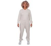 FERRUCCI COMFORT Pyjama sanitaire d'hiver avec 3 fermetures éclair sur le dos et l'intérieur Jambes, unisexe, 9012-F/2, pour personnes âgées, Alzheimer, Incontinence, Pour femme., XS
