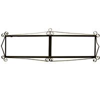 FERRURE 8 LETTRES FLEUR/MOSAICO MOYENNE 10,9 cm x 43,2 cm Support cadre métallique en couleur noire pour carreaux lettres / numéros / symboles pour le dessin MOSAICO MEDIANO et FLOR MEDIANO