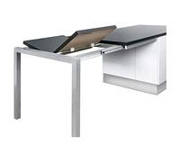 Ferrure complète pour allonge sur ilot central de cuisine - Décor : Anodisé - Largeur : 926 mm - Matériau : Aluminium - Pour caisson de profondeur intérieure mini : 770 mm - Profondeur : 600 mm - Sec