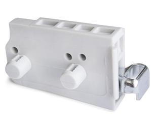 Ferrures à visser pour éléments hauts, Hook, droite, Acier et Plastique, Gris - EMUCA - 8921621