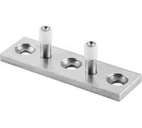 Ferrures de guidage pour portes coulissantes en acier inoxydable 304