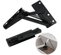 Ferrures Levage Ressort Raccord De CharnièRe - Support à Rabat CharnièRes D'Armoires Porte Pour Canapé Pliant, Lit Couvercle, Accessoires De Meubles, Rangement Meubles, Noir, 2 PièCes